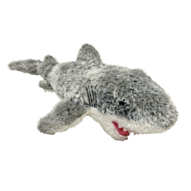 Aurora Plush Gray and White Shark Soft Stuffed Animal Lovey 12&quot; Long - £5.52 GBP