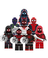 8pcs Various Spider-Man Miles Morales Suit Variants Minifigures Set - $27.11 CAD