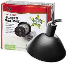 Zilla Mini Halogen Dome Fixture: Energy-Efficient Daytime Heat &amp; Light f... - £22.76 GBP