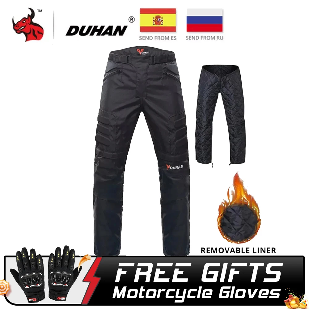 DUHAN Motorcycle Pants Winter Cold Proof Moto Motocross Off-Road Racing Pants - £64.91 GBP+