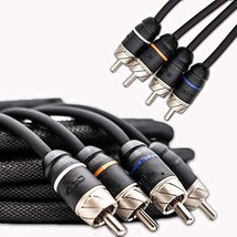 Premium Series 100% Ofc Copper Rca Interconnects Stereo Cable, 4 Channel 17' Cor - £60.83 GBP