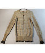 Free People Cardigan Sweater Womens Size XS Brown Cotton Long Sleeve Ful... - £21.38 GBP