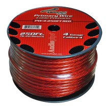 Audiopipe Power Cable 4-Gauge 250 Foot Spool - Red - $326.16 CAD