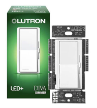 LUTRON DIVA  DVCL-153P-WH DECORA LED/CFL DIMMERS BRAND NEW - $32.73