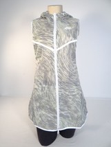 Nike Tech Hyperfuse Volt &amp; Gray Hooded Sleeveless Vest Womens NWT - £117.98 GBP