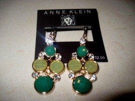 Anne Klein Earrings Gold Tone Dangle Pierced Earrings New Retail $32         733 - £9.49 GBP
