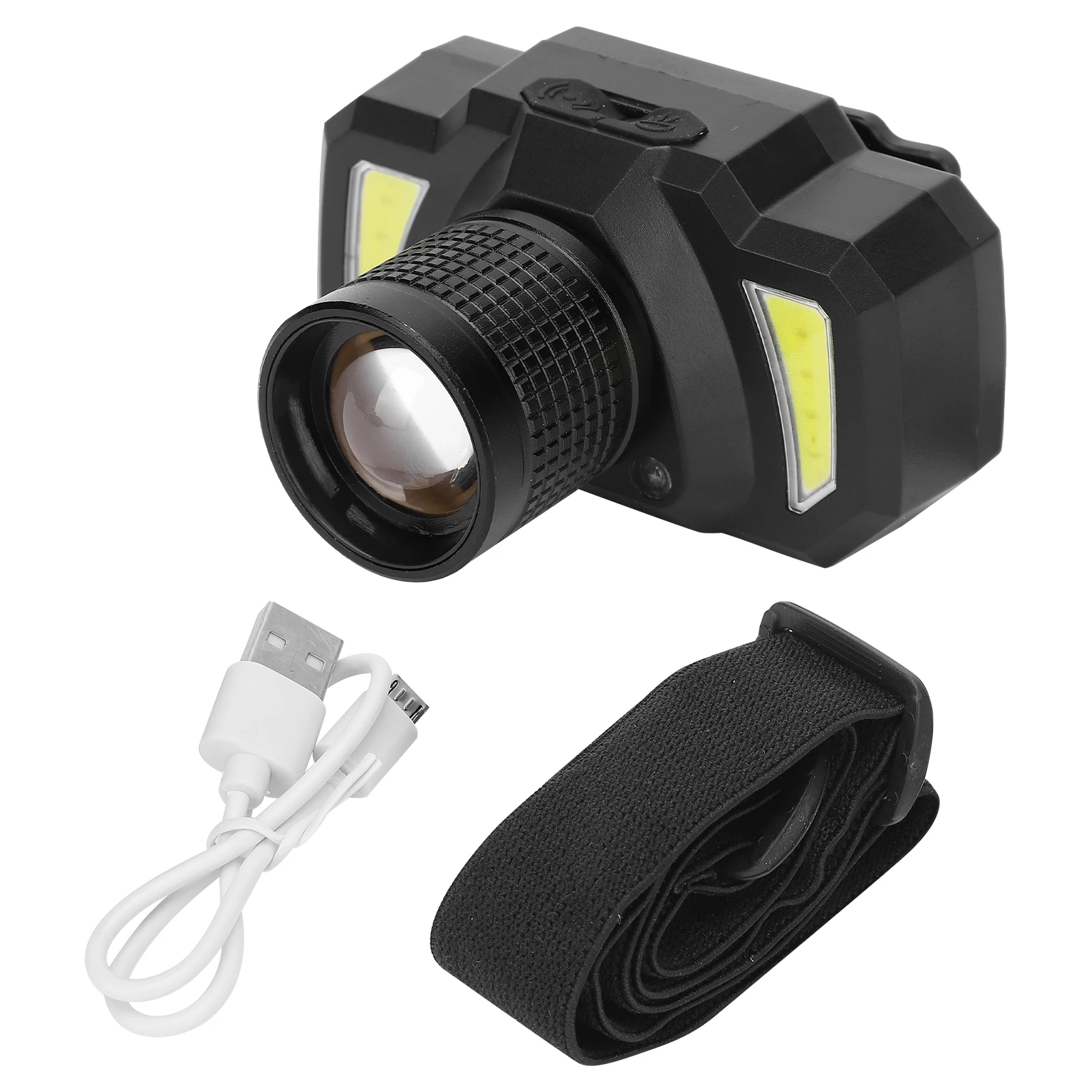 Front Light Head Light Strong Brightness Headlamp COB for Hiking Travel - £16.10 GBP