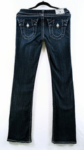 True Religion Billy Super T Thick Stitch Dark Wash Straight Jeans Size 29 - £47.04 GBP