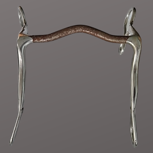 Low Port Sweet Iron 5&quot; Mouth Western Horse Grazing Bit - $25.73