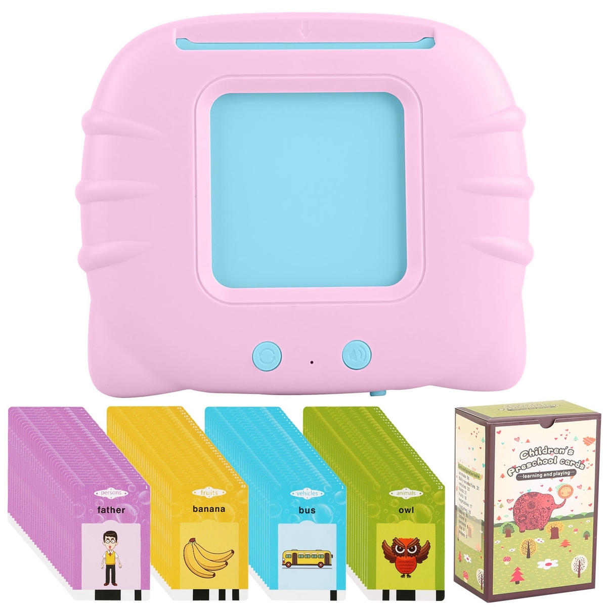 224 Words Kid Flash Talking Cards 112 Card Electronic Cognitive Audio To... - $23.56