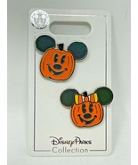 Disney Parks Halloween Mickey Minnie Pumpkins Pin Set of 2 Trading Pins ... - £21.02 GBP