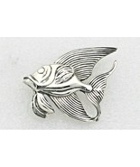 Vintage Fish Pin REAL SOLID .925 Sterling Silver 20.2 g - £160.27 GBP