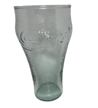Coca-Cola Light Green Bubble Design Glass Soda Fountain 6 inch Drinking Glass - £11.83 GBP