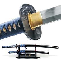 Munetoshi Water Dragon Handmade 2 Pcs Daisho Set Samurai Katana Wakizashi Sword  - £198.08 GBP