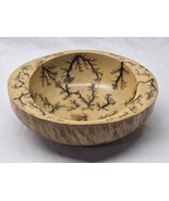 Turned Wood 11&quot; x 9&quot; Bowl - Lichtenberg Fractal Burn M. Kraft Brown Dog ... - $1,731.84 MXN