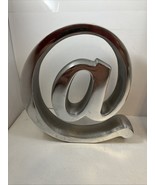 Large @ Figurine Statue Paperweight Heavy Aluminum 6.5” Tall - $33.78 CAD