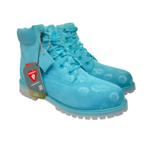 Timberland Kid’s 6&quot; Premium Waterproof Boots A174M Maui-Blue Floral Size 6M - £80.78 GBP