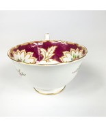 Royal Grafton Bone China Floral Pattern Burgundy &amp; Gold Trim 6630 Teacup... - £7.79 GBP