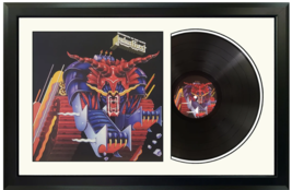 Judas Priest &quot;Defenders of the Faith&quot; Original Vinyl Record/Cover Framed Display - £159.56 GBP