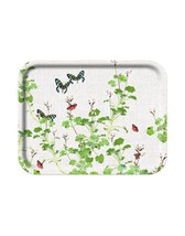 ÅRY SINCE 1952 Tray Plants Butterfly Wooden Nature White Green Size 17&quot; ... - $35.22