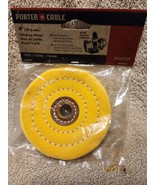 Porter Cable 4-Inch Cotton Firm Buffing Polishing Wheel Pad Yellow PC4FB... - £5.45 GBP