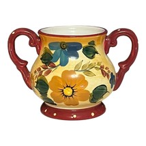 Oneida Kitchen Sunset Bouquet Sugar Bowl – Hand Painted Floral Stoneware... - $18.00