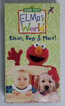 Elmo World Sesame Street VHS VCR Tape Babies Dogs More 50 Minute Show 2000 V4 - $9.36