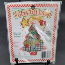 New Sealed Vintage 1995 Wire Whimsy Needlepoint Holiday Christmas Tree - $7.42