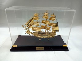 Home Decoration and More USS Constitution model in vitrine 27X10X20cm  - $75.00