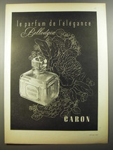 1954 Caron Bellodgia Perfume Ad - Le parfum de l'elegance - $18.49