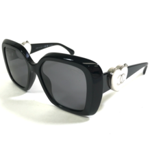 CHANEL Sunglasses 5518-A c.501/T8 Large Black Frames White Mirror Clasp Hearts - £514.86 GBP