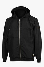 Caterpillar Mens Work Light Hooded Jacket Black L B4HP - £55.14 GBP