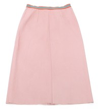 STOULS Pink Leather Skirt Straight Slip On Elasticized Waist Vent  XS NW... - £379.22 GBP