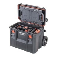 System 22.5-In Black Structural Foam Lockable Toolbox New. Portable Tool... - £106.19 GBP