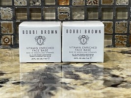 Bundle of 2 Bobbi Brown Vitamin Enriched Face Base .24 oz / 7 ml Travel Size NIB - £13.87 GBP