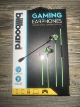 NIB New Billboard Premium Gaming Earphones with Mic Green BB2847 - €10,96 EUR