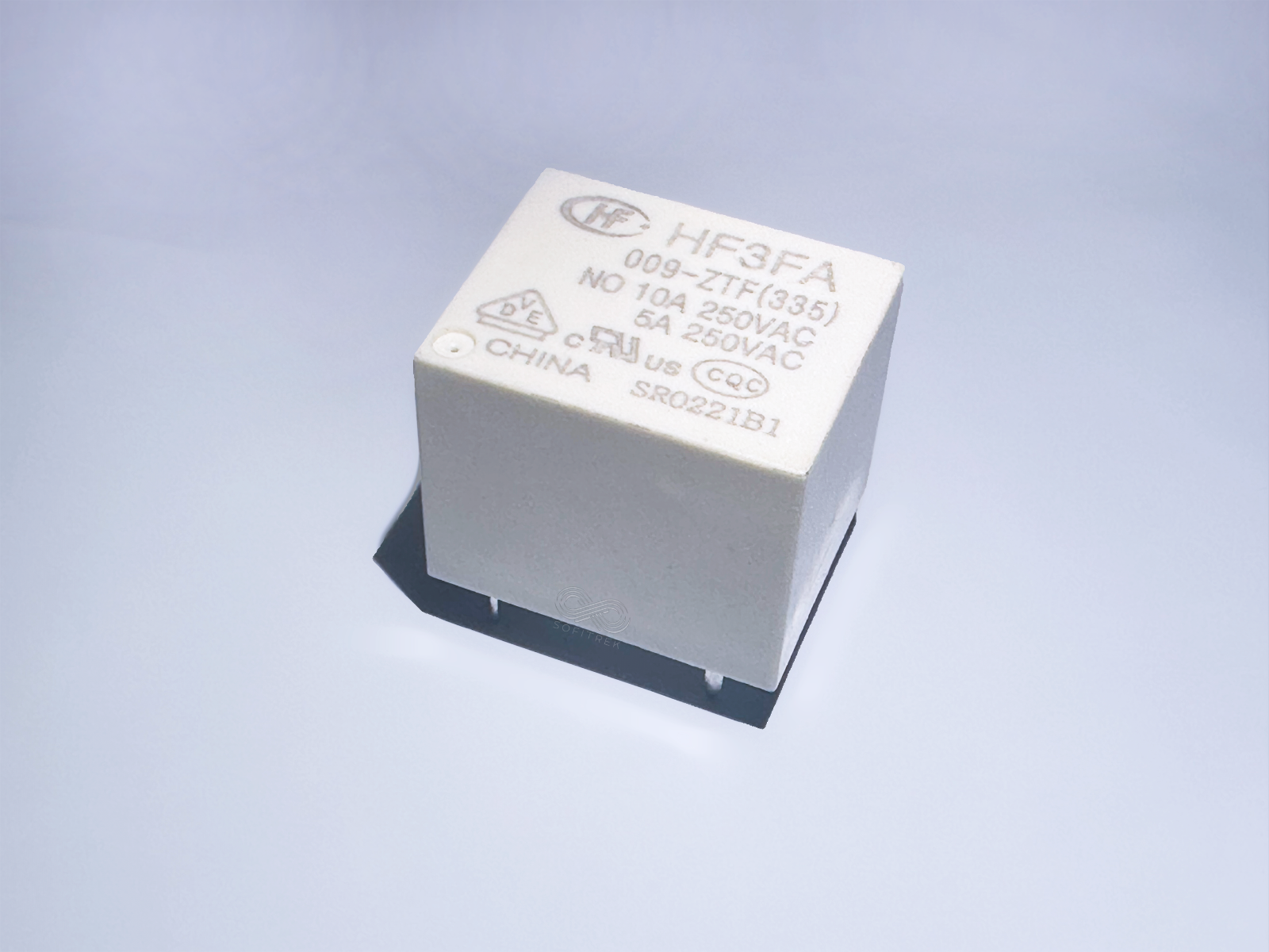 HF3FA 009-ZTF HONGFA 9VDC Cube Relay 10A 250VAC SPDT - $2.00