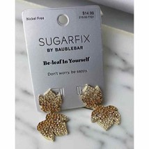 New Sugarfix by BaubleBar &#39;Be-leaf in Yourself&#39; Autumn Leaves Earrings Free Ship - $10.29