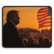 President Donald Trump Patriotic American Flag Rally Gaming Mouse Pad - £15.73 GBP