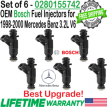 OEM Bosch x6 Best Upgrade Fuel Injectors for 1998-2000 Mercedes Benz C28... - $103.45