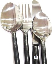 Rustic Flatware Fork Spoon Knife Hand Forged Dinner Set, Viking Cutlery, Medieva - £23.32 GBP