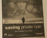 Saving Private Ryan Movie Print Ad Tom Hanks Matt Damon TPA5 - $5.93
