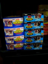 Huge Bulk Lot of 108 Unopened Old Vintage NHL Hockey Cards in Wax Packs NEW - £14.14 GBP