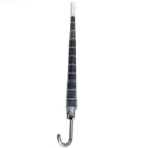 35.5&#39;&#39; Black and Silver Umbrella with Sliding Cover - £7.09 GBP