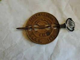 Vintage Early American A.S.W. INC. 6&quot; Stove Damper  - $19.99