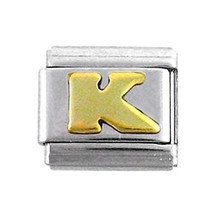 Sosi B. Italian Link Initial Charm, Letter K - $6.99