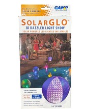 Solarglo Solar Powered 14&quot; Sphere LED Lighted Inflatable New - $9.60