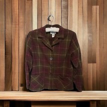VTG Pendleton Jacket Womens Medium  Plaid All Wool Heritage Collection USA - £39.86 GBP