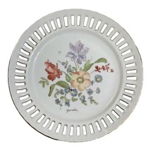 Beatrice Grenoble Porcelain Artist Handpainted Floral Collector Plates 8&quot; - £6.66 GBP