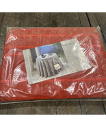 Vintage KEMP &amp; BEATLEY Red Window Pane Tablecloth 60 X 88 Polyester Acry... - $54.29 CAD